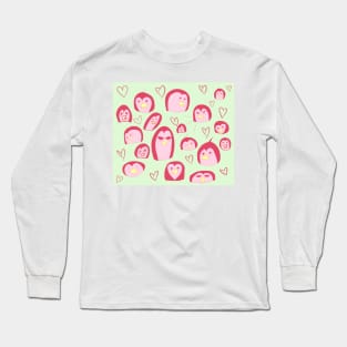 PINK PENGUINS Long Sleeve T-Shirt